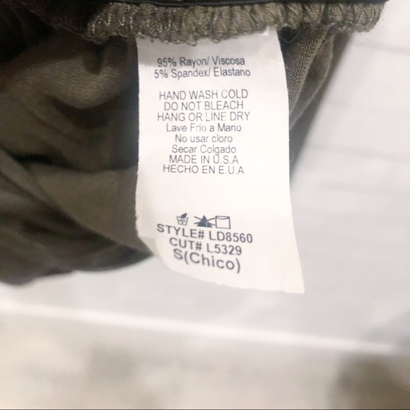 NWOT- FASHION NOVA V Neck Olive Green Roosh Dress - Picture 4 of 6